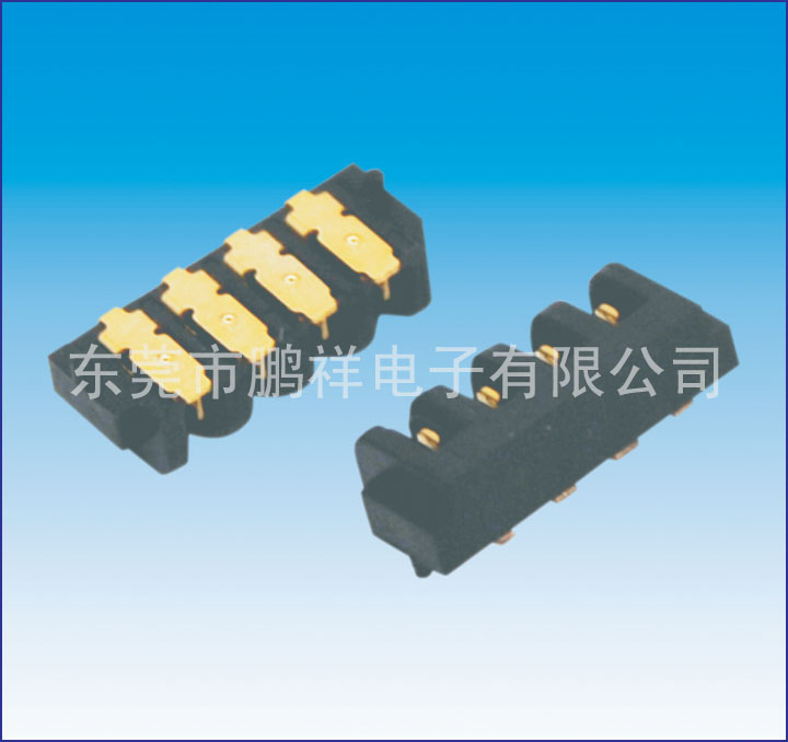 002系列，2.0mm電池母座4PIN